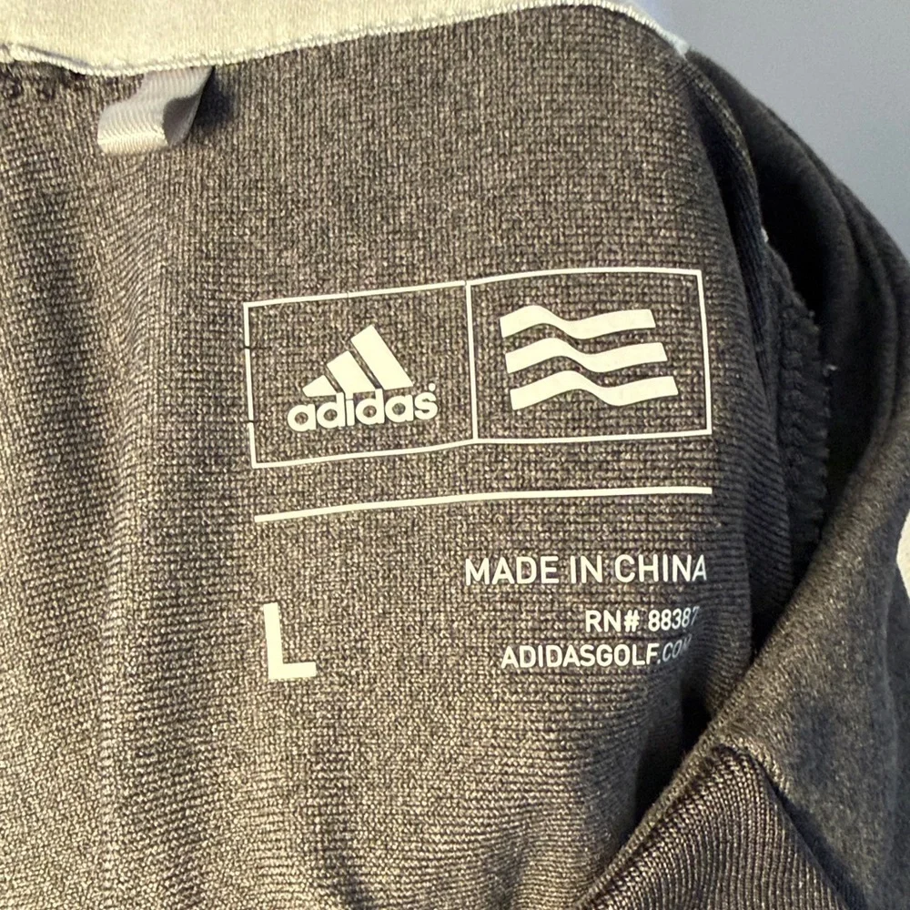 Adidas Black Quarter Zip Pullover Men’s Athletic Performance Sweatshirt Size L